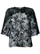Peter Pilotto Velvet Sleeveless Wrap Top - Black