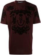 Dolce & Gabbana Flocked Print T-shirt - Brown