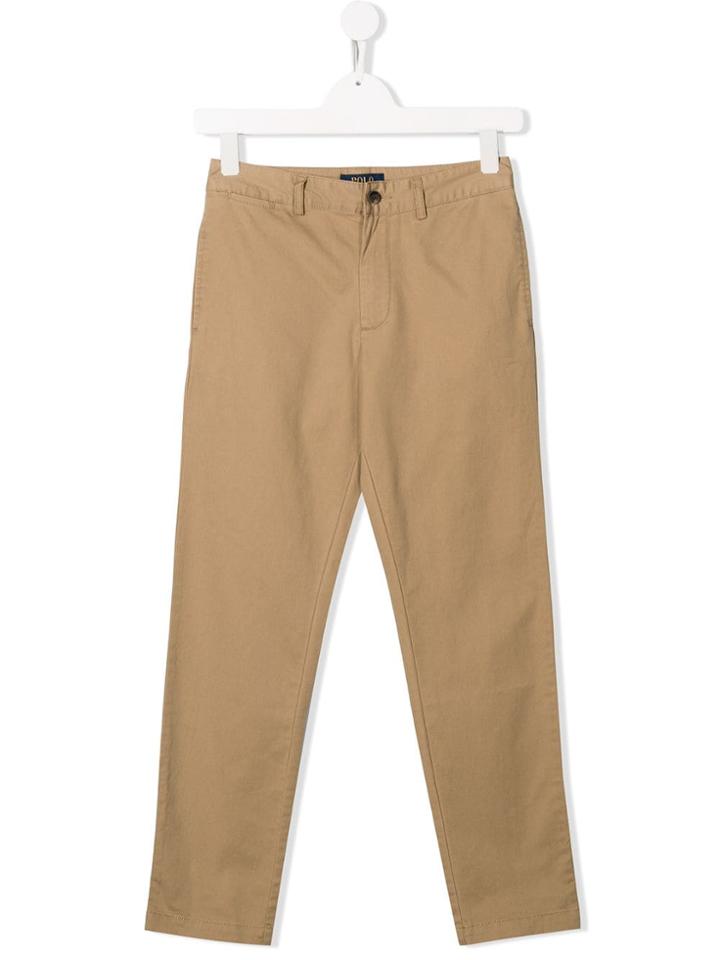 Ralph Lauren Kids Teen Classic Chinos - Neutrals