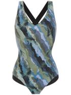 Track & Field Camouflage Swimsuit - Blue