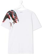 Marcelo Burlon County Of Milan Kids Snake Print T-shirt - White