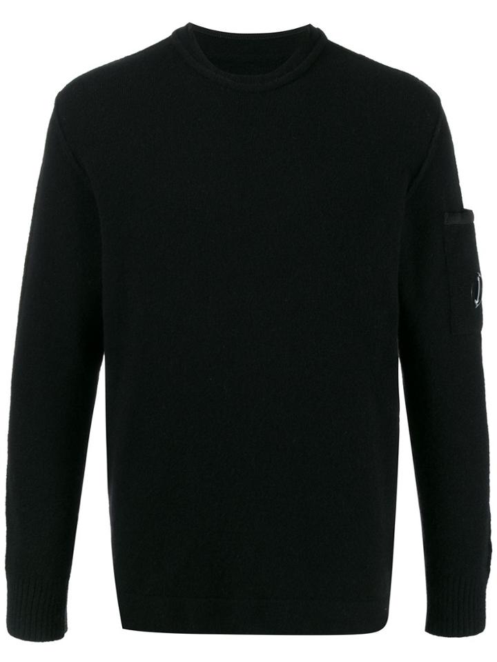 Cp Company Colour Block Jumper - Black