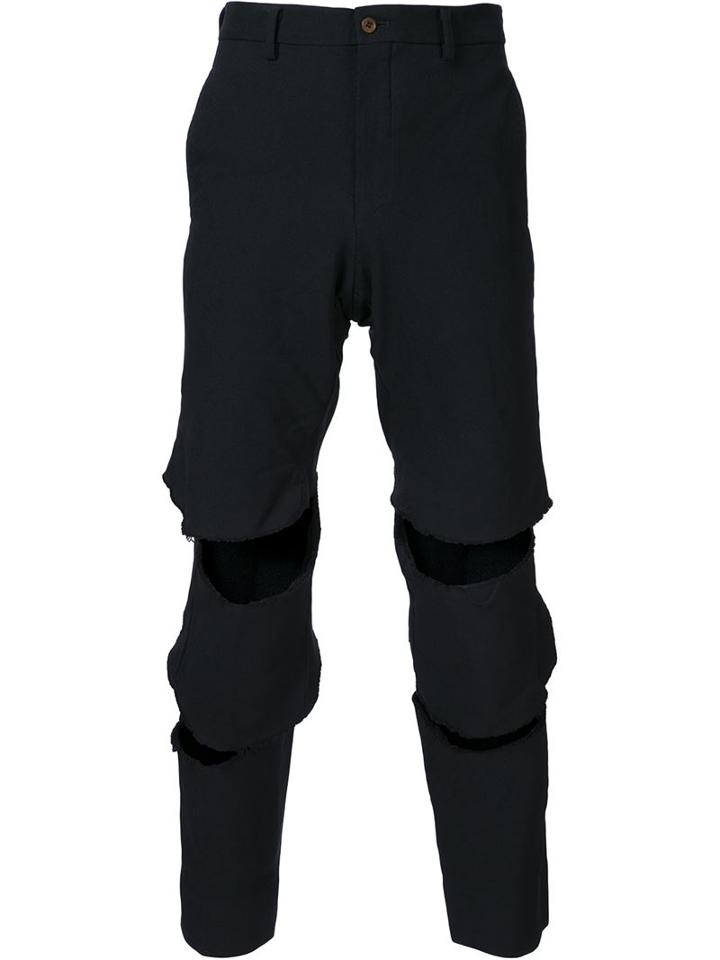 Comme Des Garçons Homme Plus Ripped Skinny Jeans