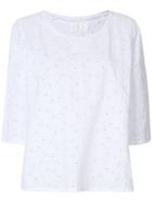 Labo Art Embroidered Blouse - White