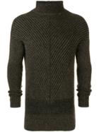 Rick Owens Fisherman Turtle Neck Sweater - Brown