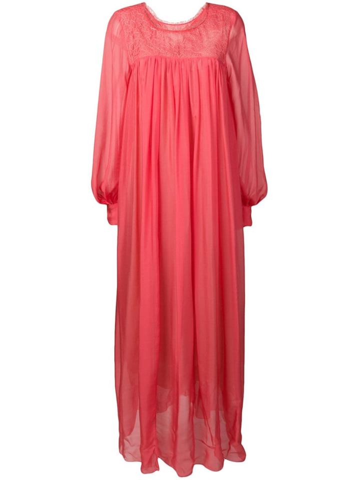 Forte Forte Maxi Dress With Slip - Pink