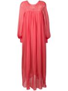 Forte Forte Maxi Dress With Slip - Pink
