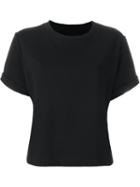 Mm6 Maison Margiela Fleece T-shirt, Women's, Size: Xs, Black, Cotton/polyester