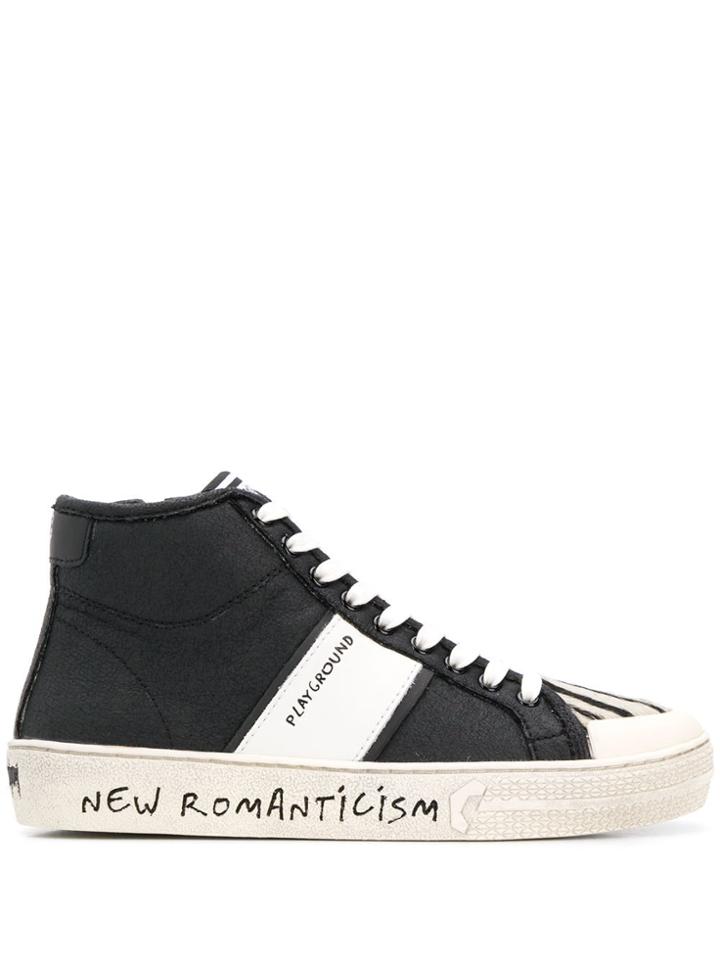 Moa Master Of Arts 'new Romanticism' Low-top Sneakers - Black