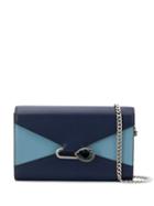 Alexander Mcqueen Pin Wallet On Chain - Blue