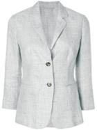 Max Mara Cropped Fitted Blazer - Grey