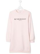 Givenchy Kids Teen Logo Print T-shirt Dress - Pink