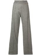 Pringle Of Scotland Straight-leg Knitted Trousers - Grey