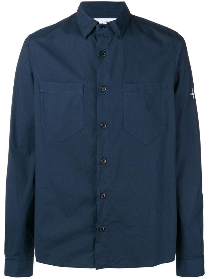 Stone Island Long Sleeve Shirt - Blue