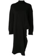 Ujoh Asymmetric Longline Sweatshirt - Black