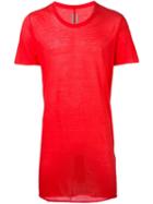 Rick Owens Level T-shirt, Men's, Size: Xl, Red, Cotton