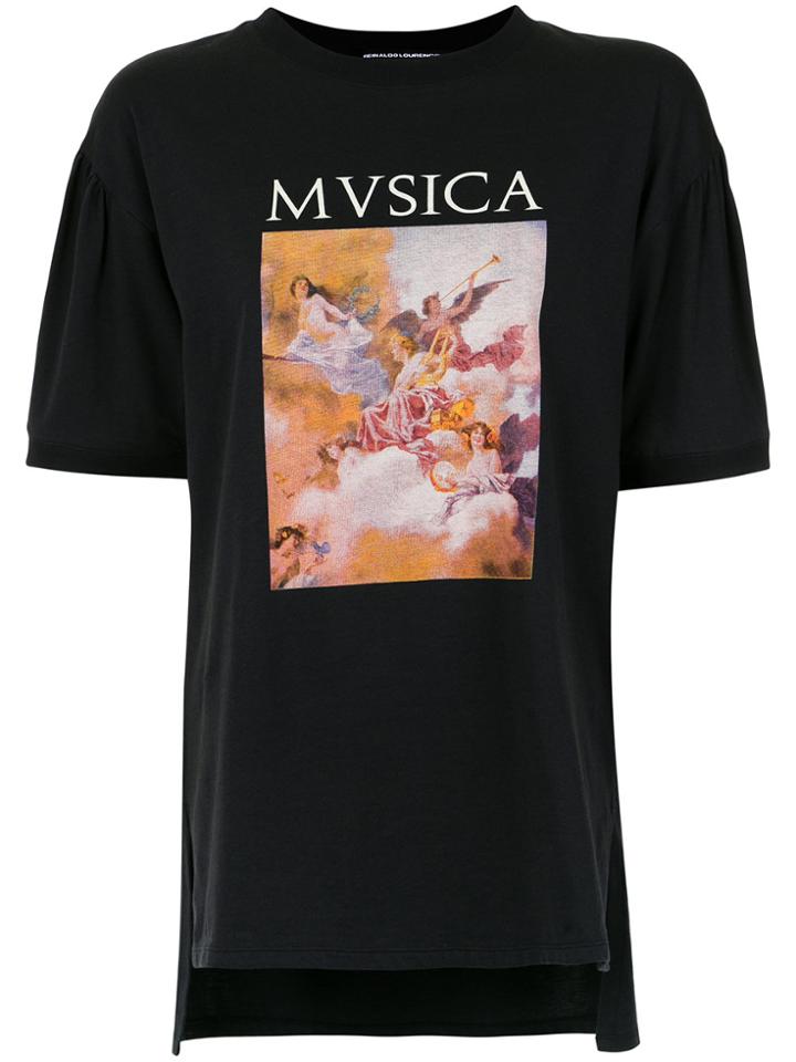 Reinaldo Lourenço Mvsica Print T-shirt - Black