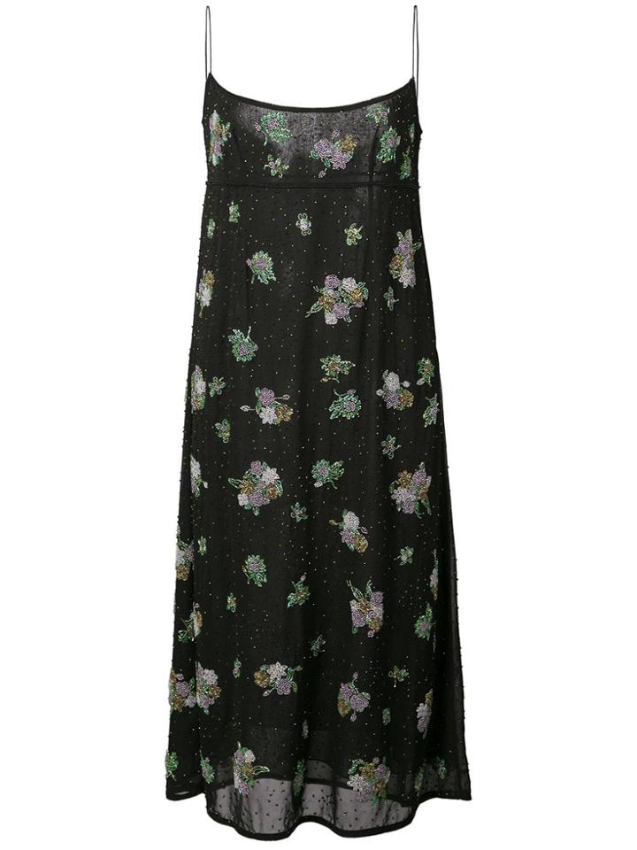 Marc Jacobs Embellished Midi Dress - Black