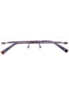 Ermenegildo Zegna - Square Frame Glasses - Men - Acetate/metal - One Size, Brown, Acetate/metal