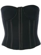 Tom Ford - Zipped Corset - Women - Silk/spandex/elastane - 38, Black, Silk/spandex/elastane