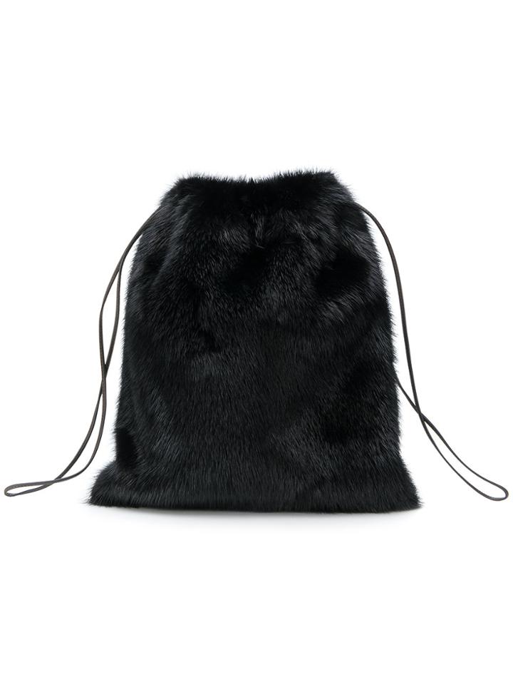 Simonetta Ravizza Furrissima Mini Backpack - Black
