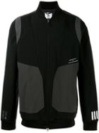Adidas By White Mountaineering Varsity Jacket, Men's, Size: Small, Black, Polyester/polyurethane