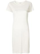 Yves Saint Laurent Pre-owned Striped Shift Dress - White