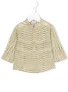 Violeta E Federico - Printed Henley Shirt - Kids - Cotton - 18 Mth, Green