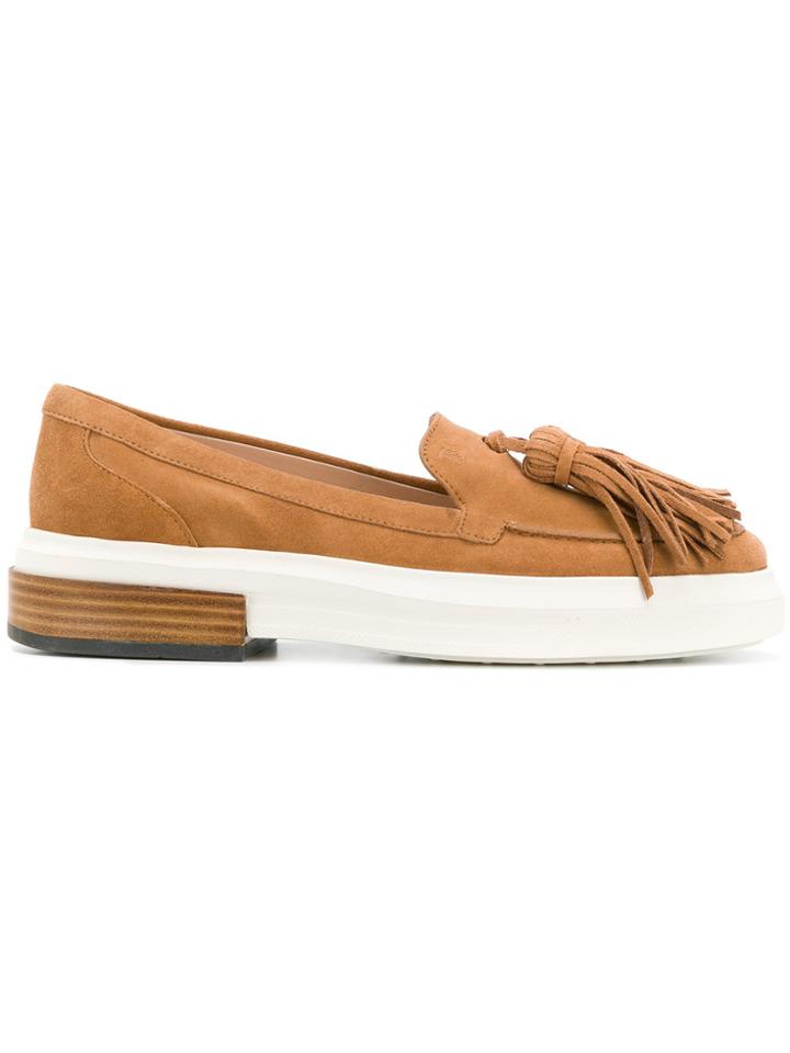 Tod's Gomma 92 Moccasins - Brown