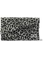Dolce & Gabbana Leopard Print Clutch - Metallic