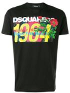 Dsquared2 1964 Logo Print T-shirt - Black