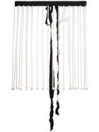 Christopher Kane Pearl-embellished Tie Belt - White