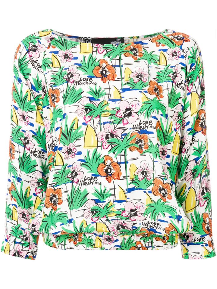 Love Moschino Graphic Print Top - Multicolour