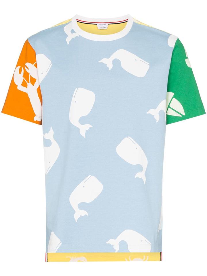 Thom Browne Nautical Print T-shirt - Blue