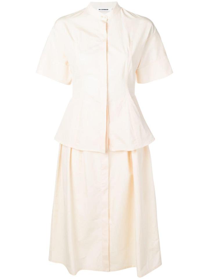 Jil Sander Shirt Midi Dress - Neutrals