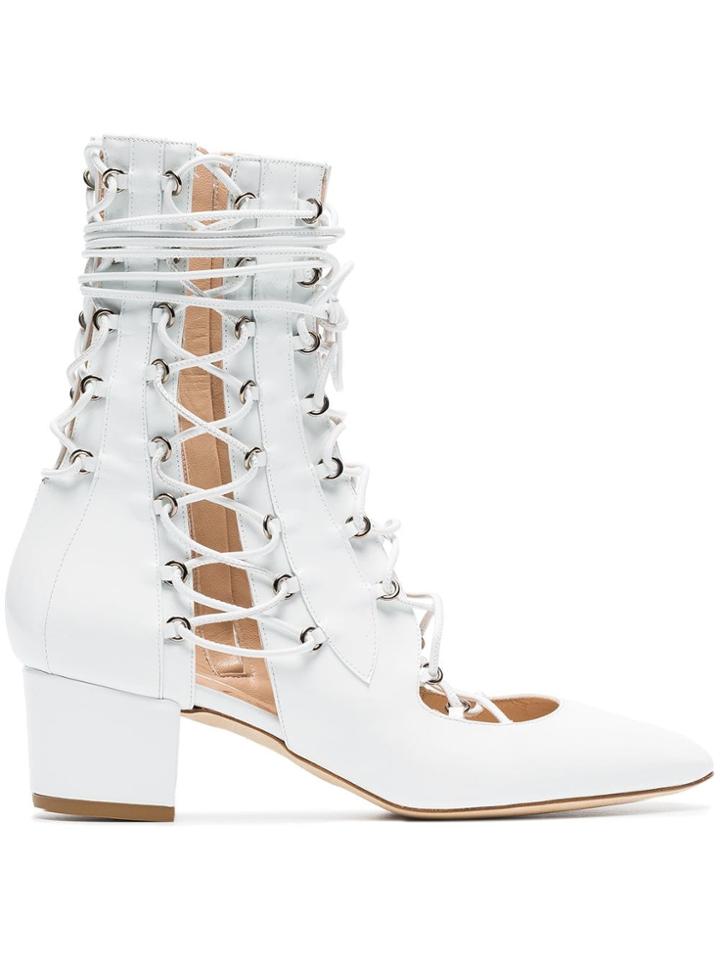 Liudmila White Drury Lane 50 Leather Boots
