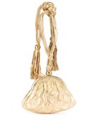 Chanel Pre-owned Quilted Cc Logos Fringe Clutch Bag - Gold