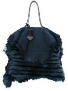 Vivienne Westwood Fur Large Shoulder Bag, Women's, Blue