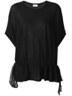 Red Valentino Drawstring Fine Knit Blouse