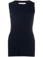 Enföld Ribbed Knit Tank Top - Blue