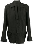 Ann Demeulemeester Layered Shirt - Black