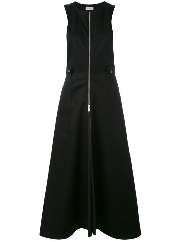 Lemaire - Zip Detail Dress - Women - Cotton/virgin Wool - 36, Black, Cotton/virgin Wool