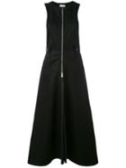 Lemaire - Zip Detail Dress - Women - Cotton/virgin Wool - 36, Black, Cotton/virgin Wool