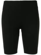 Paco Rabanne Back Logo Stripe Cycling Shorts - Black