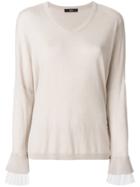 Steffen Schraut Flared Sleeve Jumper - Pink & Purple