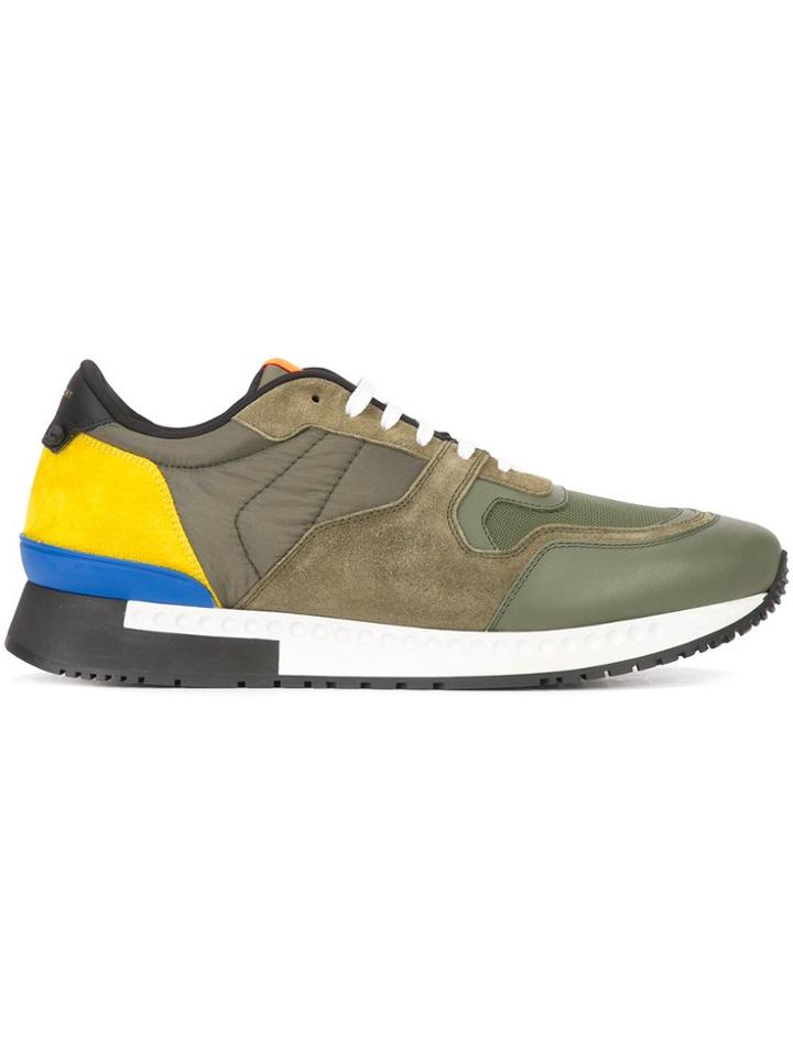 Givenchy Paneled Lace-up Sneakers - Green