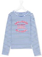 Zadig & Voltaire Kids Teen Striped T-shirt, Girl's, Size: 16 Yrs, White