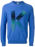 Kenzo K Intarsia Jumper, Men's, Size: Xl, Blue, Cotton