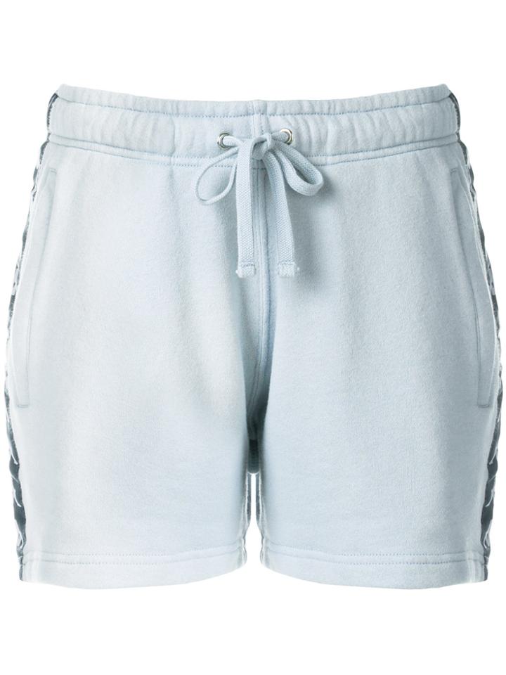 Faith Connexion Logo Stripe Track Shorts - Blue