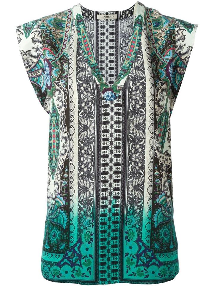 Etro Paisley Print Blouse, Women's, Size: 42, Silk